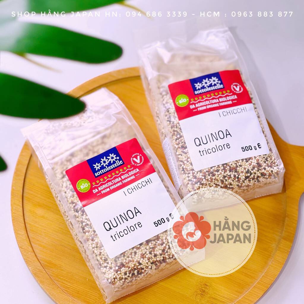 Hạt Diêm Mạch (Quinoa) Hữu Cơ Sottolestelle 500gr