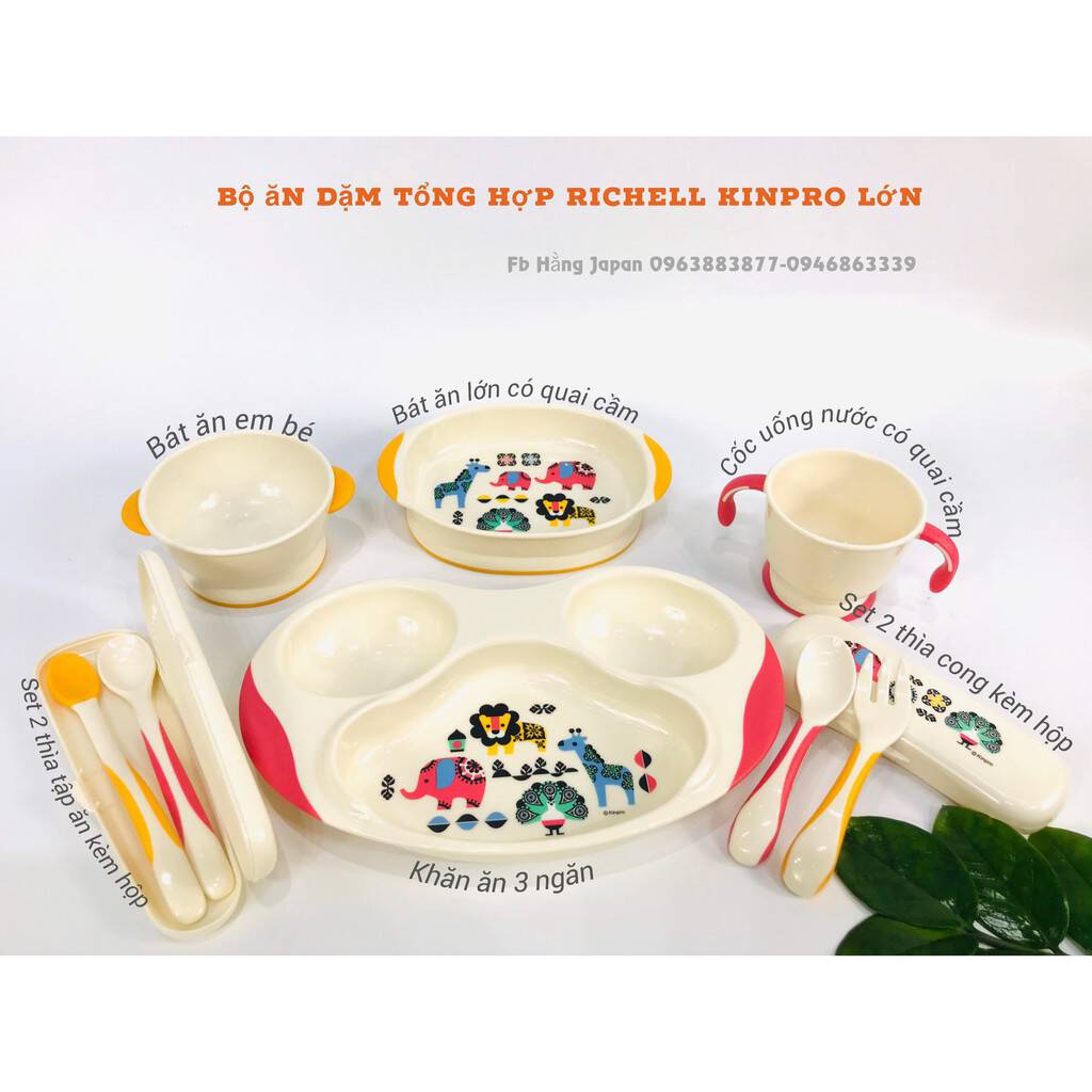 Bộ Ăn Dặm Tổng Hợp Richell Kinpro lớn