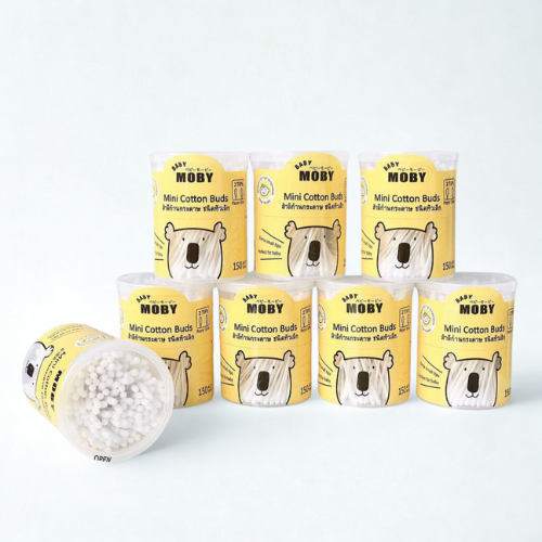 Bông tăm MOBY vệ sinh tai, rốn, bên trong mũi Bông tăm MOBY vệ sinh tai, rốn, bên trong mũi