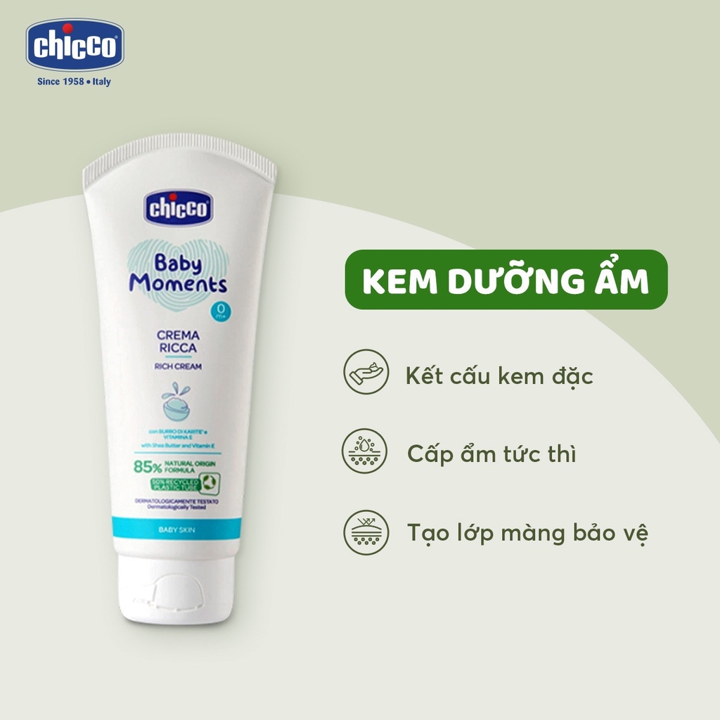 Kem dưỡng ẩm Chicco chứa Omega và vitamin E 100ml 8 Kem Dưỡng ẩm Chicco Chứa Omega Và Vitamin E 100ml (2)