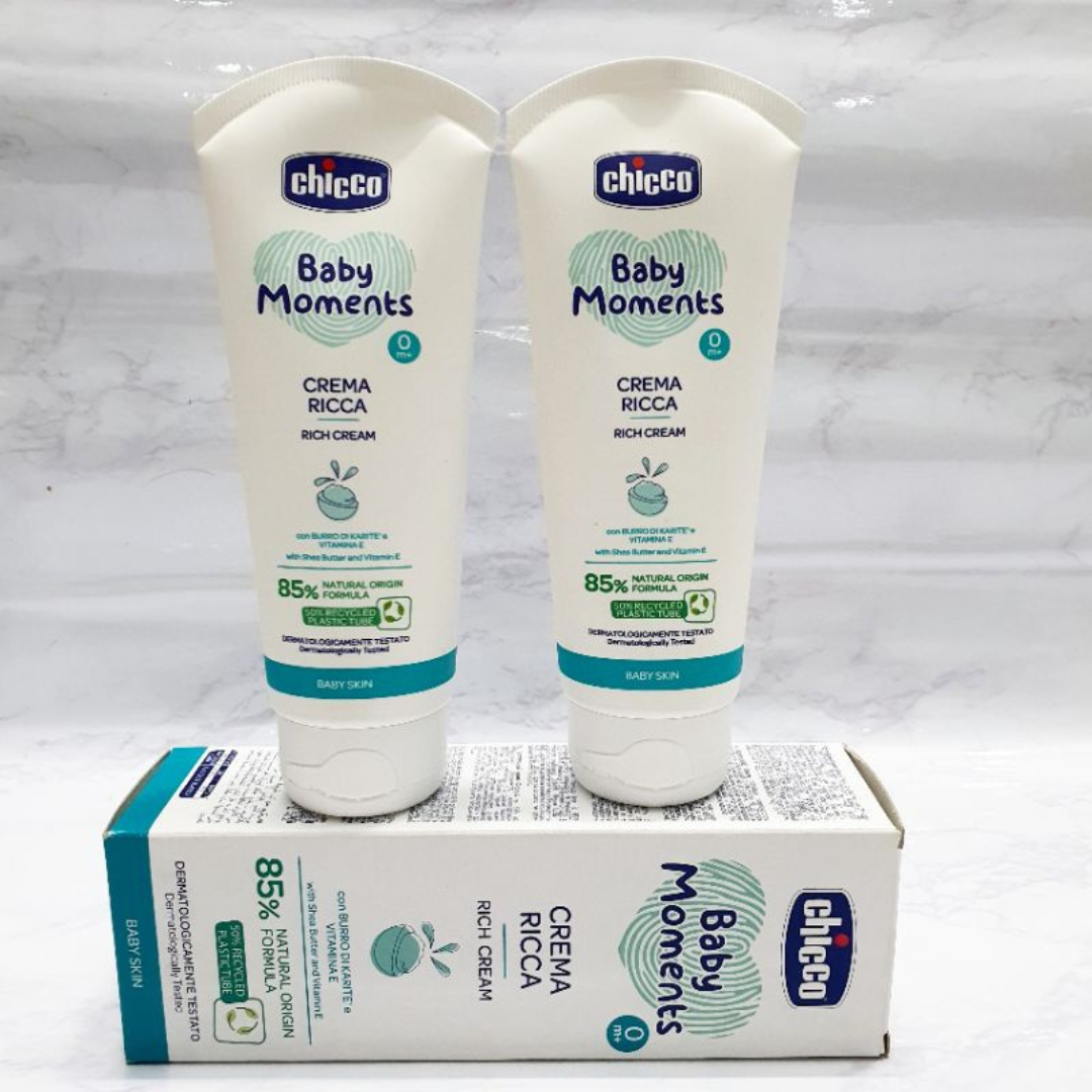 Kem dưỡng ẩm Chicco chứa Omega và vitamin E 100ml Kem dưỡng ẩm Chicco chứa Omega và vitamin E 100ml