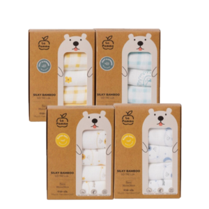 Khăn sữa sợi tre cao cấp Lapome 30x30cm