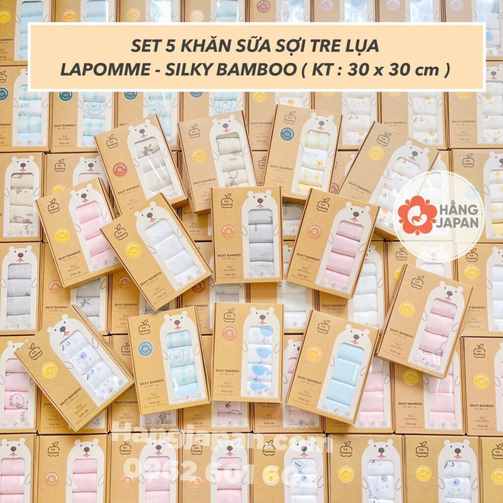 Khăn sữa sợi tre cao cấp Lapome 30x30cm 52 Khăn Sữa Sợi Tre Cao Cấp Lapome 30x30cm (6)