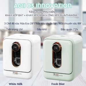 Máy rửa bình sữa thông minh Agii Korea 3in1