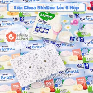 Sữa chua nguội Bledina lốc 6 hộp mẫu mới cho bé từ 6M+