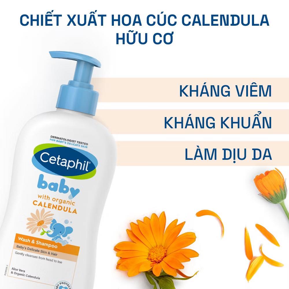 Sữa tắm gội trẻ em tinh chất hoa cúc Cetaphil 15 Sữa Tắm Gội Trẻ Em Tinh Chất Hoa Cúc Cetaphil (6)