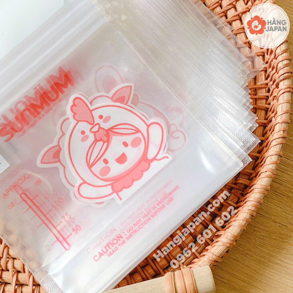 Túi trữ sữa Sunmum 3 khóa zip 30c 22 Túi Trữ Sữa Sunmum 3 Khóa Zip 30c (2)