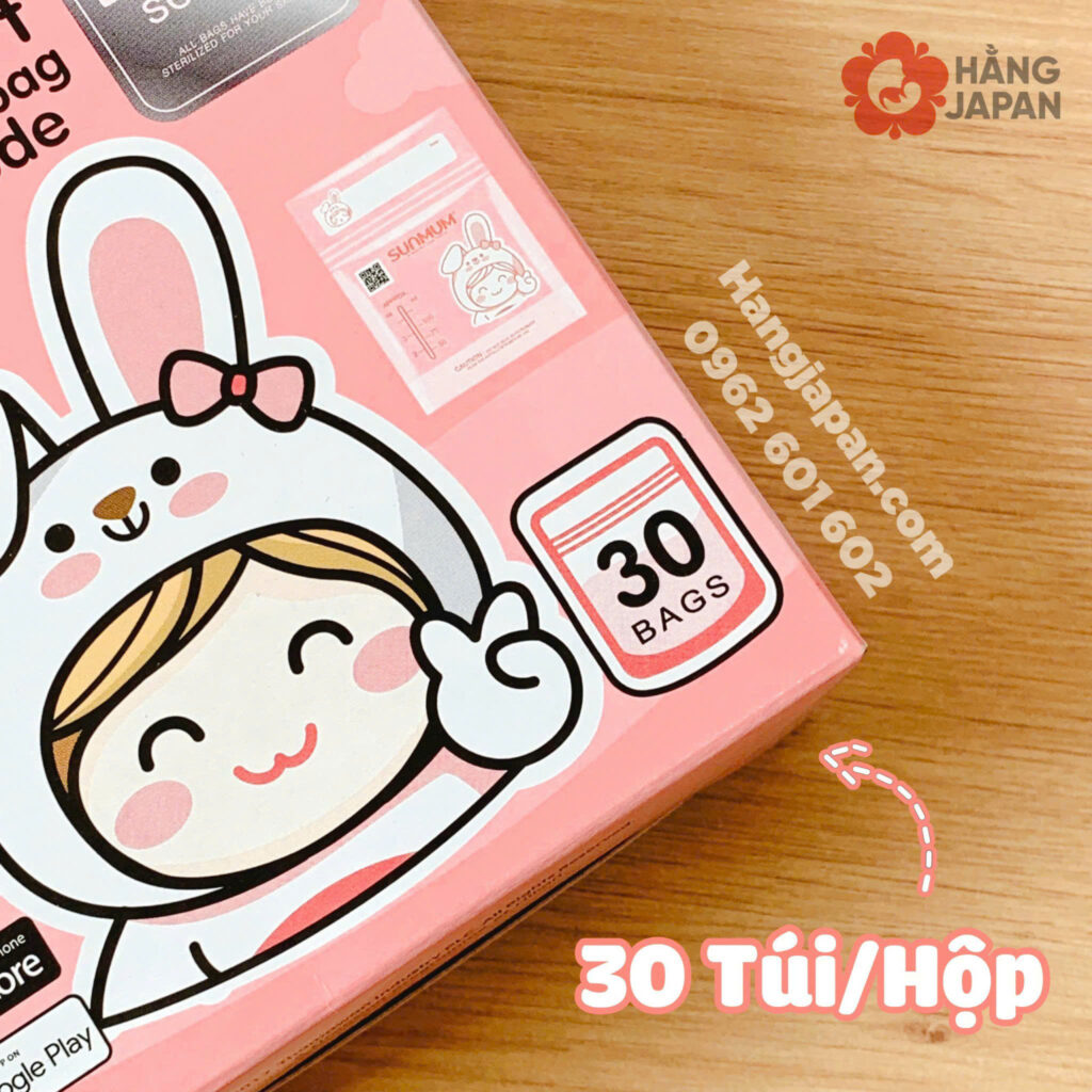 Túi trữ sữa Sunmum 3 khóa zip 30c 21 Túi Trữ Sữa Sunmum 3 Khóa Zip 30c (5)