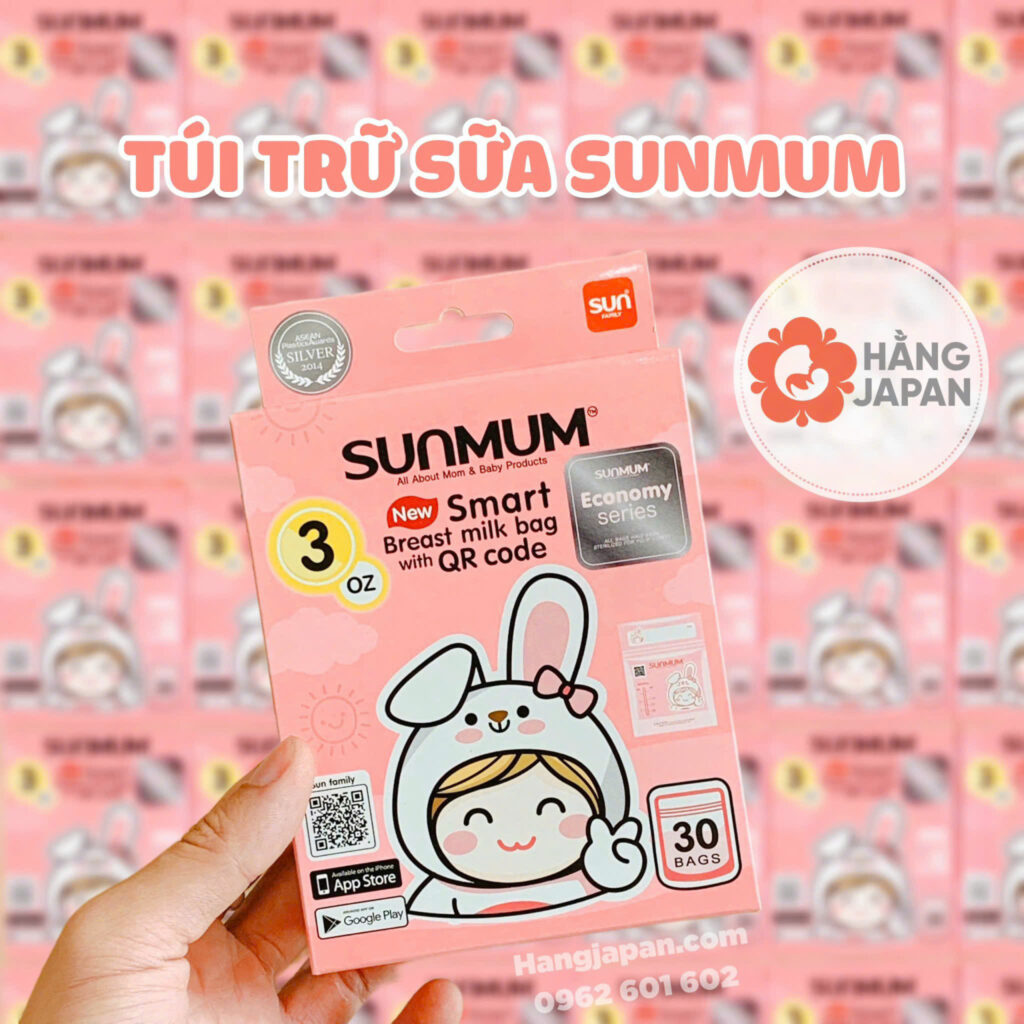 Túi trữ sữa Sunmum 3 khóa zip 30c 19 Túi Trữ Sữa Sunmum 3 Khóa Zip 30c (7)