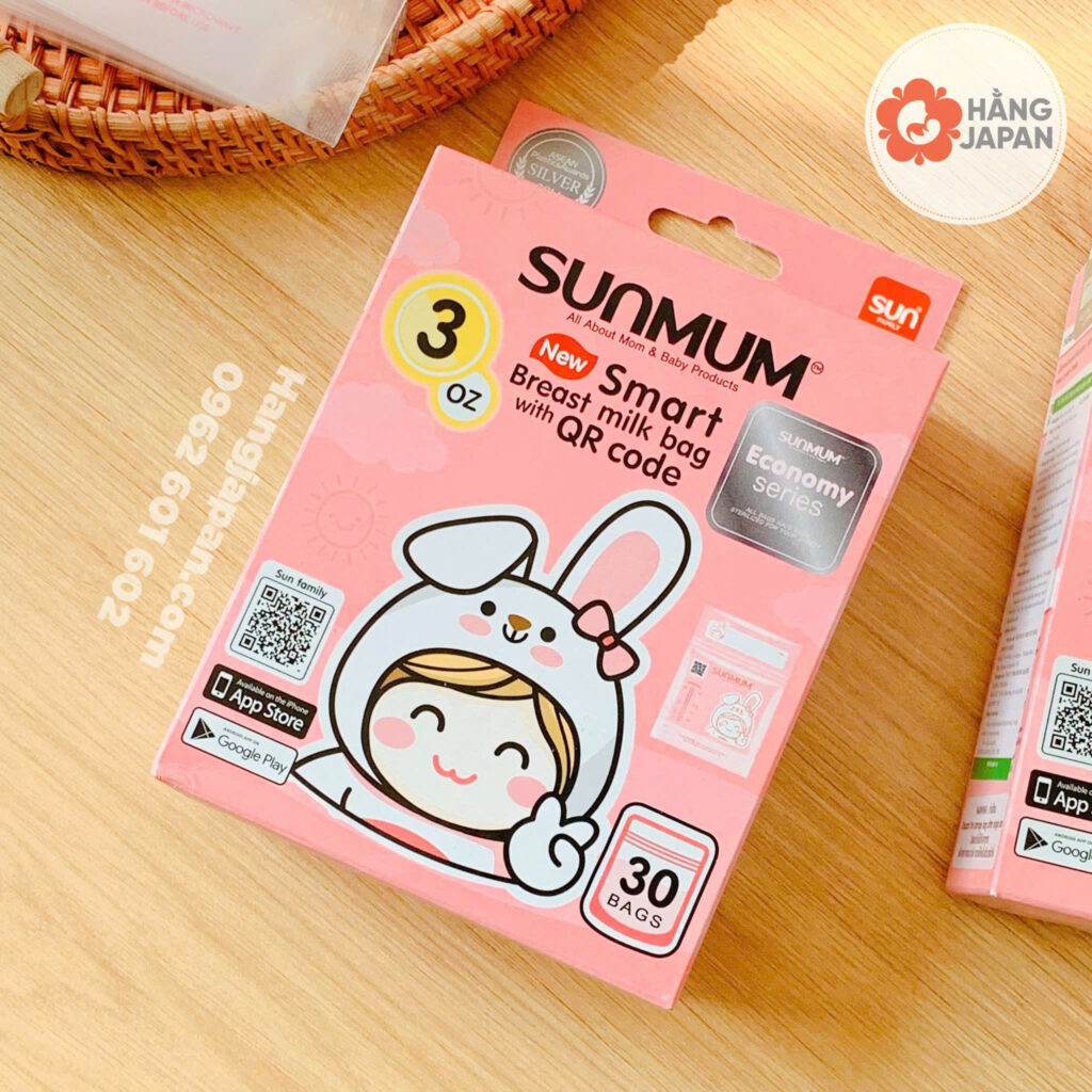 Túi trữ sữa Sunmum 3 khóa zip 30c 20 Túi Trữ Sữa Sunmum 3 Khóa Zip 30c (8)