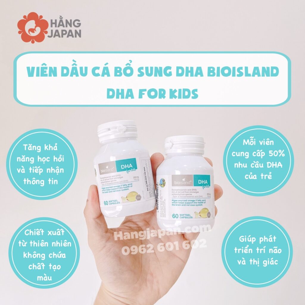 Viên dầu cá bổ sung DHA cho bé Bioisland 14 Viên Dầu Cá Bổ Sung Dha Cho Bé Bioisland (1)