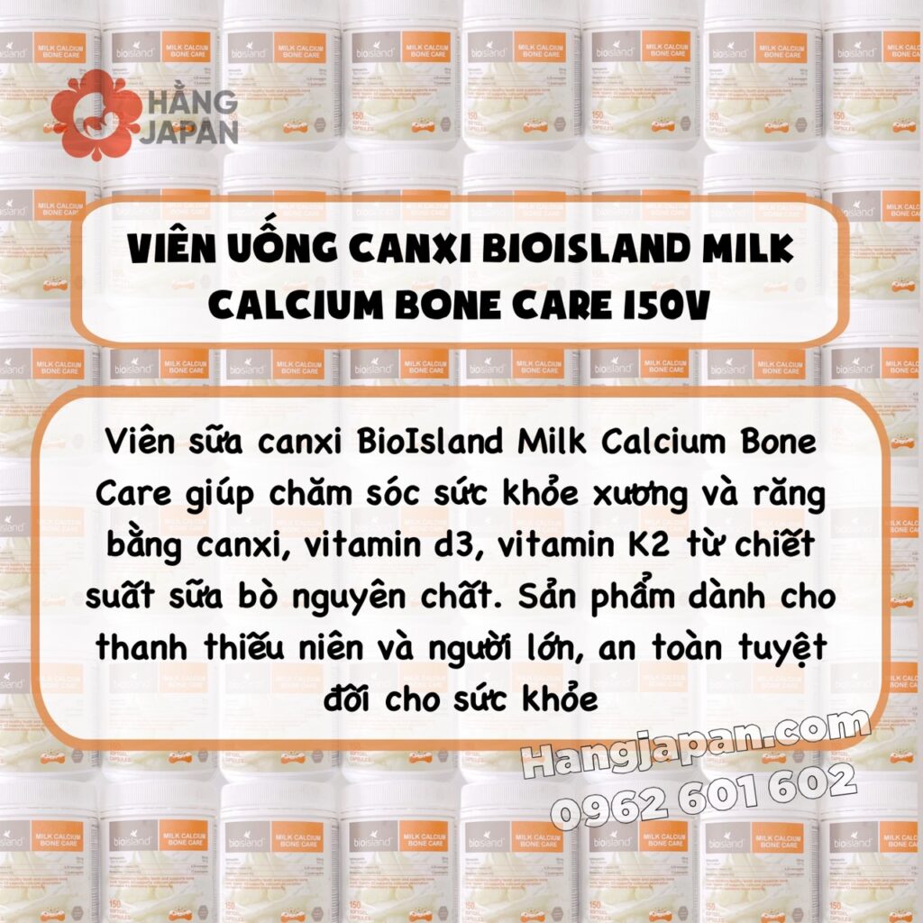 Viên uống Canxi Milk Calcium Bioisland 150 viên (12Y+) 11 Viên Uống Canxi Milk Calcium Bioisland 150 Viên (12y+) (2)
