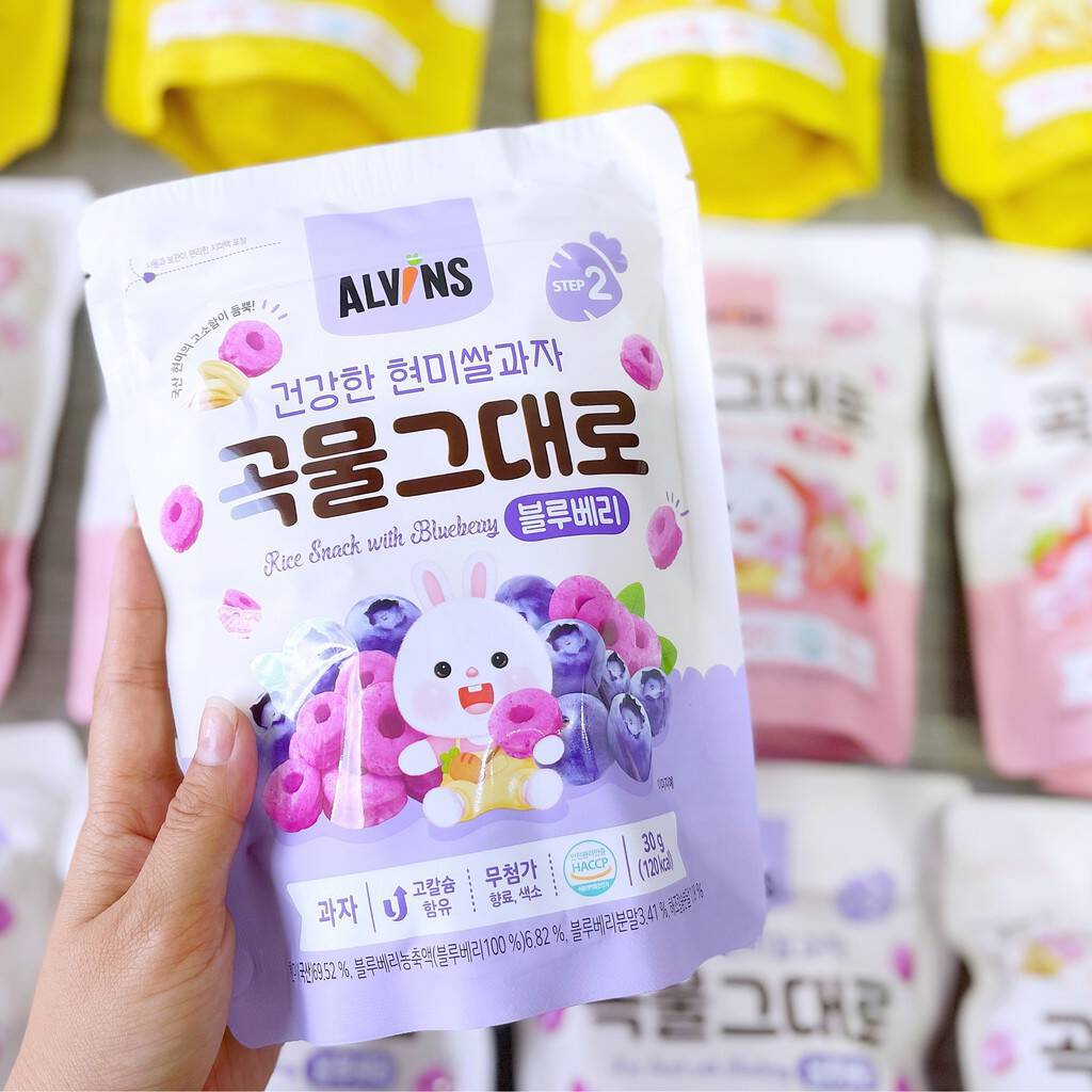 Bánh ăn Dặm Alvins Hàn Quốc Cho Bé Từ 8 Tháng Trở Lên 2