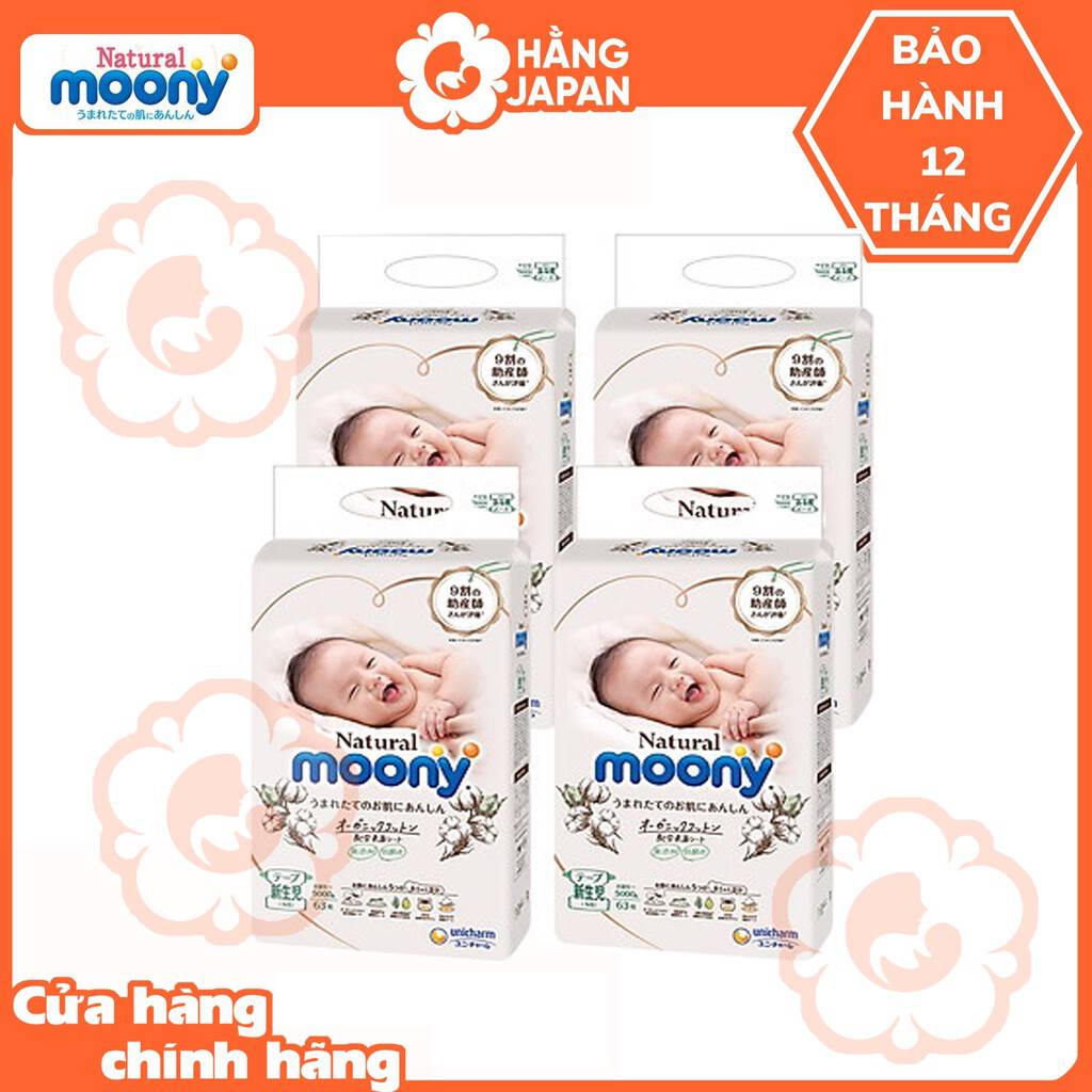 Bỉm Moony Natural nội địa Nhật Bản cho bé