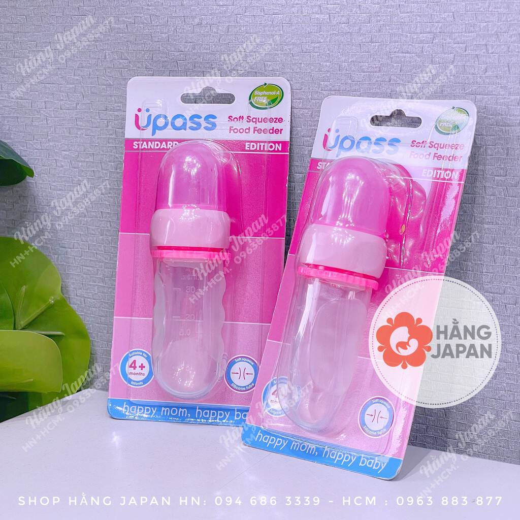 Bình bóp thức ăn UP0301N cho bé từ 4M+