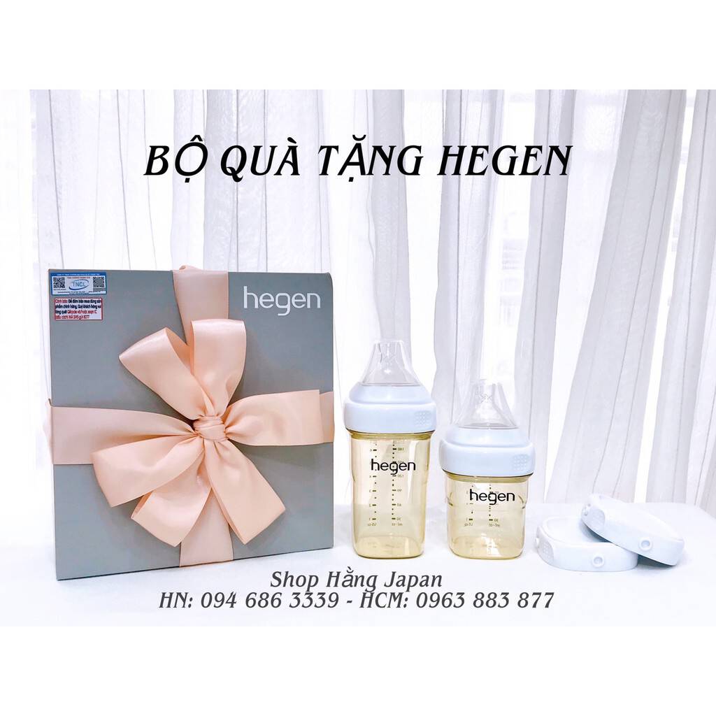 Bộ hộp quà tặng 2 bình sữa Hegen 150ml/260ml