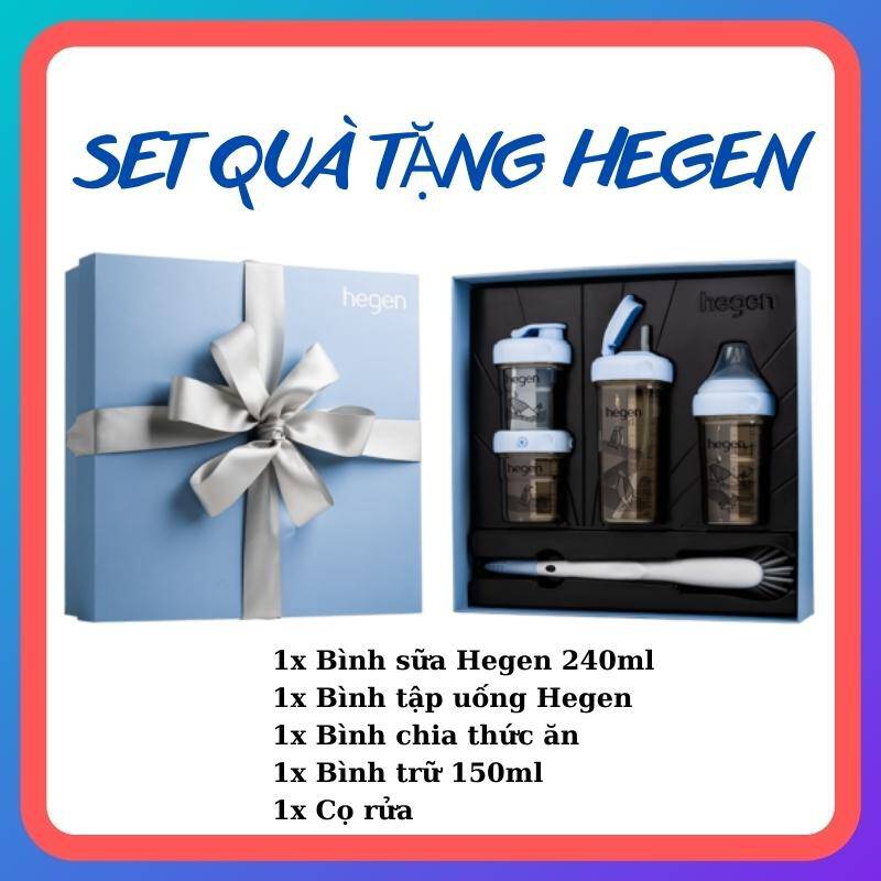 Bộ hộp quà tặng 2 bình sữa Hegen 150ml/260ml