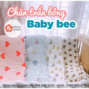 Chăn xô trần bông BABYBEE cho bé dày dặn