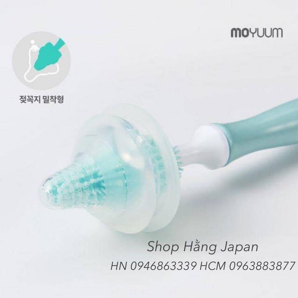 Cọ rửa bình sữa và núm ty Moyuum silicon Hàn Quốc