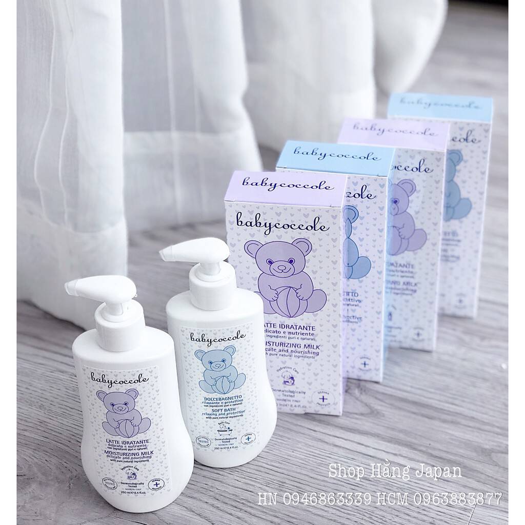 Combo Tắm gội dưỡng ẩm Baby coccole 250ml 4 Combo Tắm gội dưỡng ẩm Baby coccole 250ml