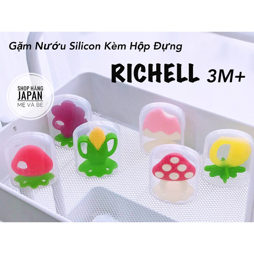 Gặm nướu silicon Richell trái cây