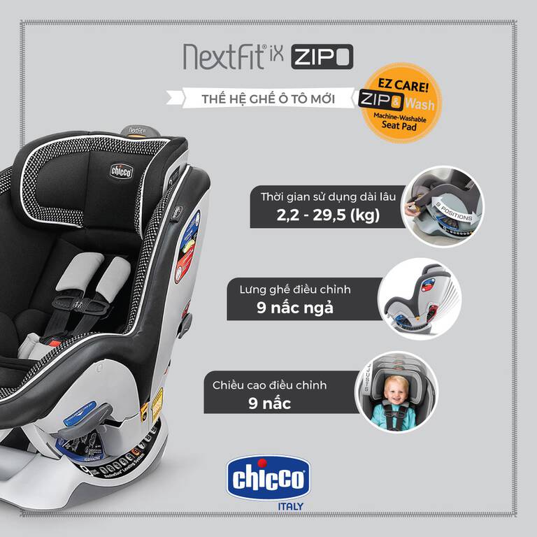 Nextfit Roving Pointer Ghế ngồi ô tô từ sơ sinh Chicco NextFit iX Zip | Hằng Japan
