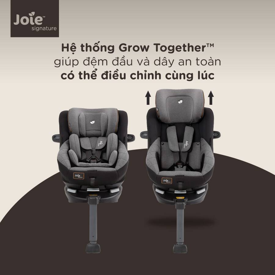 Ghế ô tô trẻ em Joie Spin 360 GT W/ M. Seat Signature Noir HÀNG CHÍN HÃNG NEW 100%