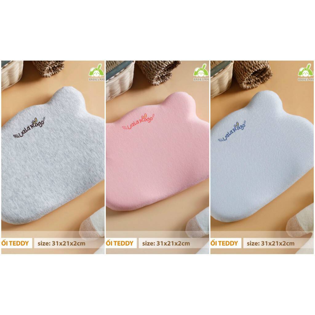 Gối cao su TEDDY UALA chống bẹt đầu cho bé từ 0m+ 16 Gối cao su TEDDY UALA chống bẹt đầu cho bé từ 0m+