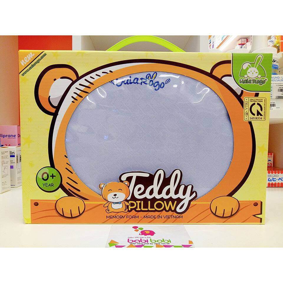 Gối cao su TEDDY UALA chống bẹt đầu cho bé từ 0m+ 17 Gối cao su TEDDY UALA chống bẹt đầu cho bé từ 0m+