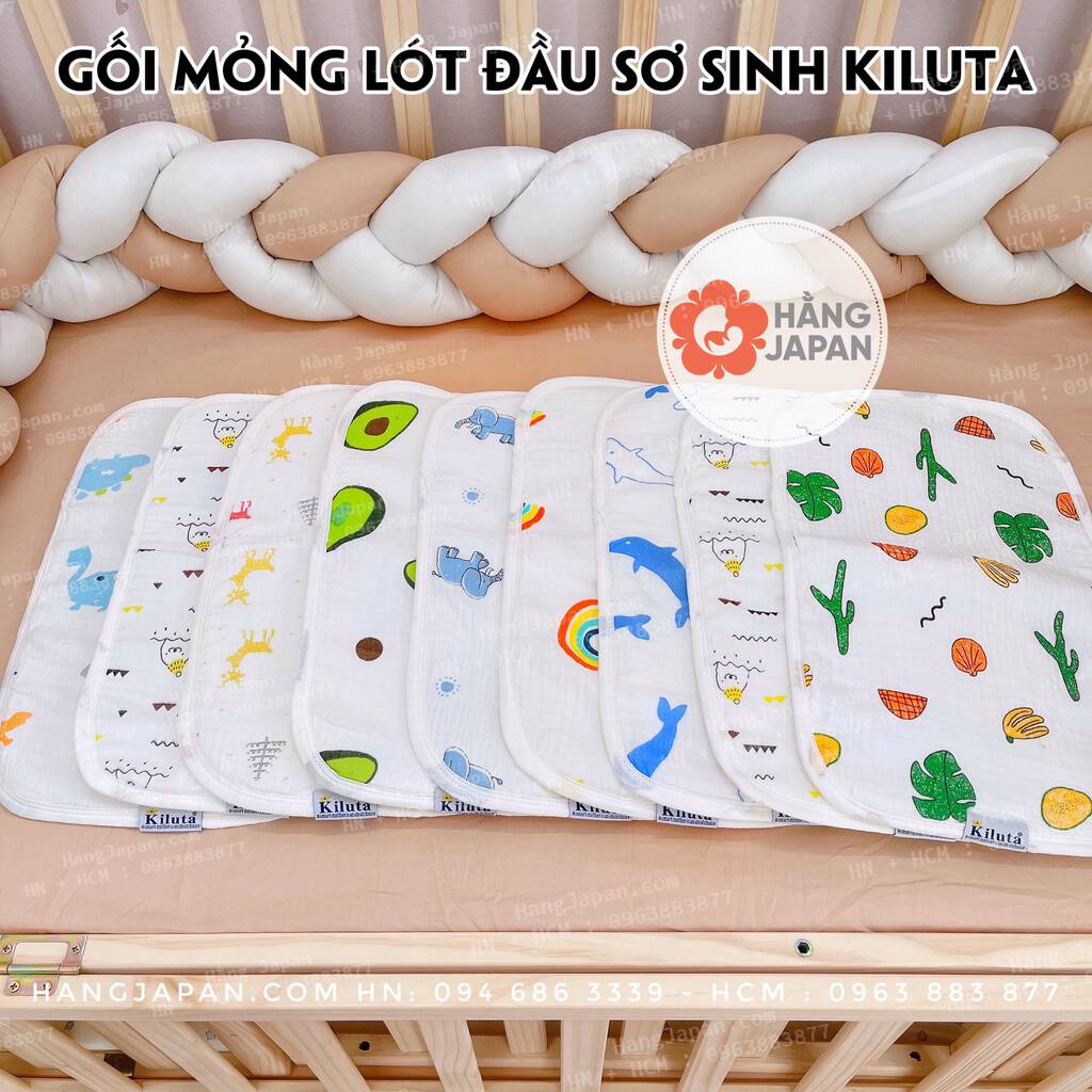 Gối thông hơi/ gối mỏng lót đầu cho bé Sơ sinh Kiluta 20 Gối thông hơi/ gối mỏng lót đầu cho bé Sơ sinh Kiluta