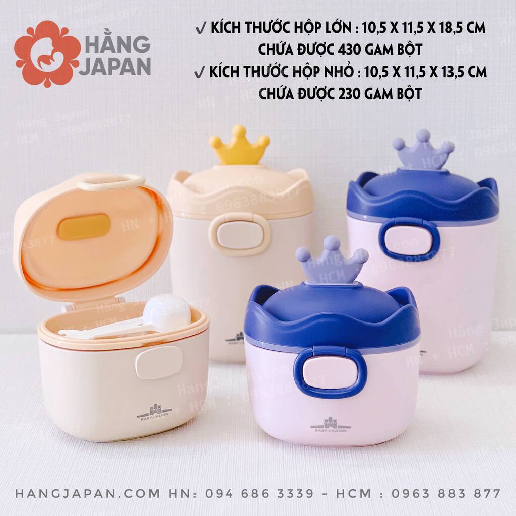 Hộp đựng sữa bột hình vương miện Baby Crown