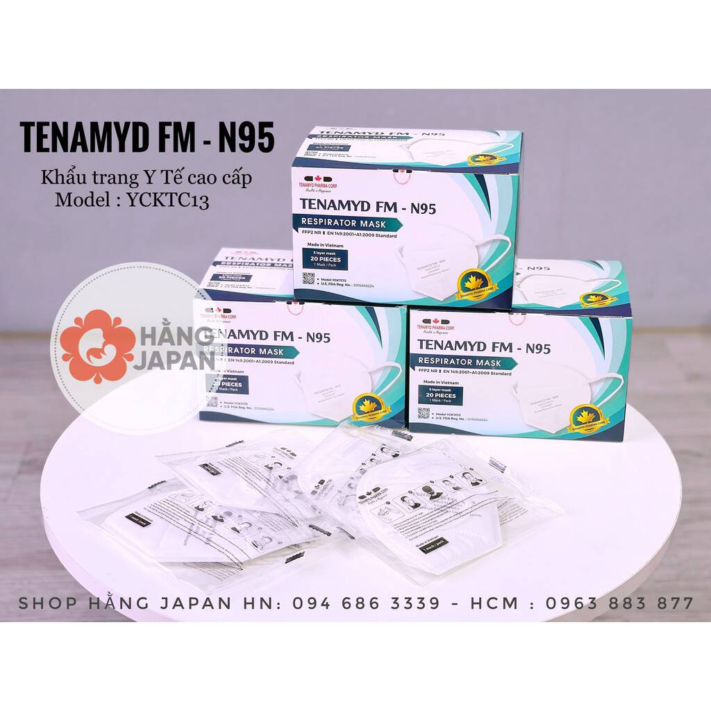 Khẩu trang y tế Tenamyd Fm N95 hộp 20 cái