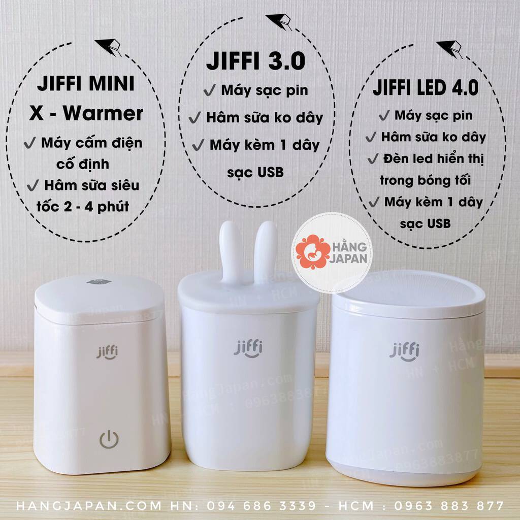 Máy Hâm Sữa Cầm Tay Jiffi 4.0 New, Kiêm đun Nước Pha Sữa Bảo Hành Chính Hãng 1 Năm 1