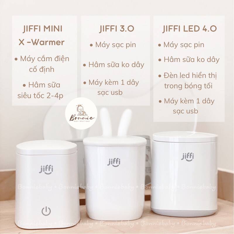 Máy Hâm Sữa Cầm Tay Jiffi 4.0 New, Kiêm đun Nước Pha Sữa Bảo Hành Chính Hãng 1 Năm 3
