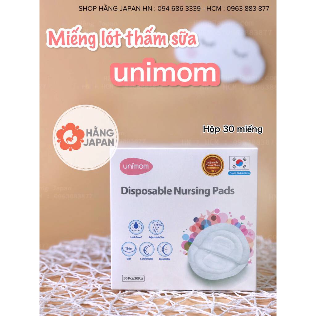 Miếng lót thấm sữa Unimom (30 miếng)