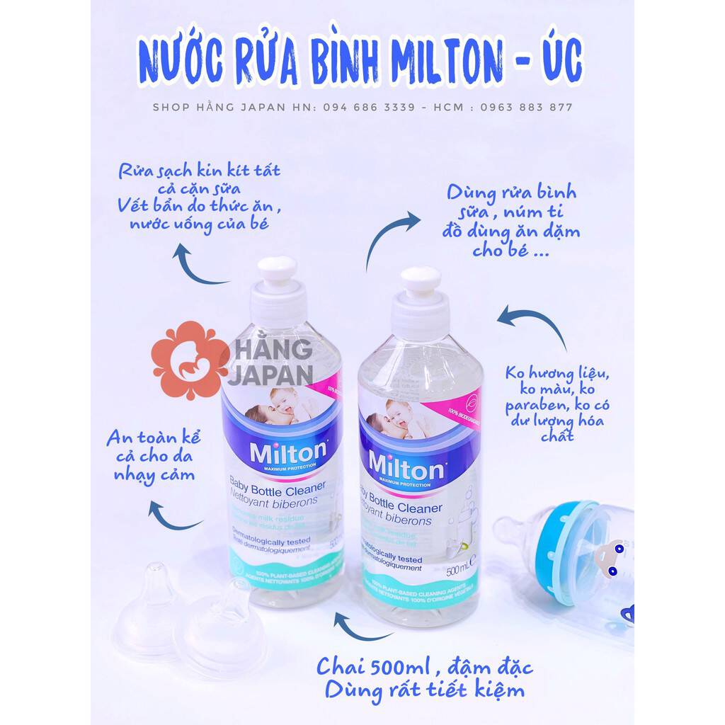 Nước rửa bình sữa Milton Baby Bottle Cleaner