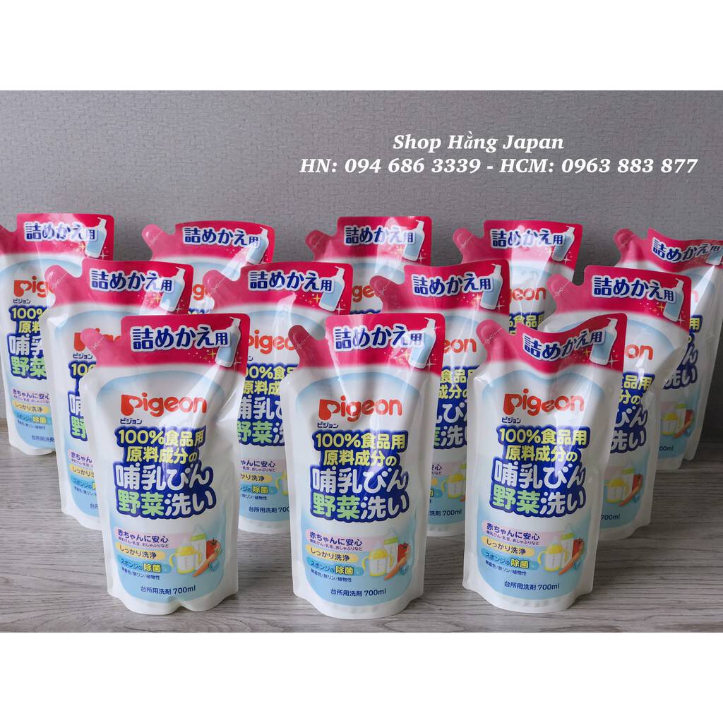 Nước rửa bình sữa PIGEON 700ml/800ml Nhật Bản