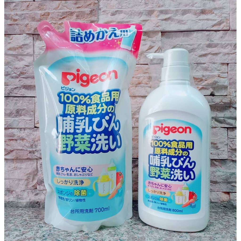 Nước Rửa Bình Sữa Pigeon 700ml/800ml Nhật Bản Hàng Chính Hãng 5