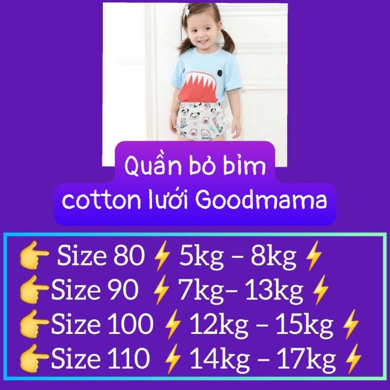 Quần bỏ bỉm Goodmama size 90/110/110 22 Quần Bỏ Bỉm Goodmama Size 90/110/110 2