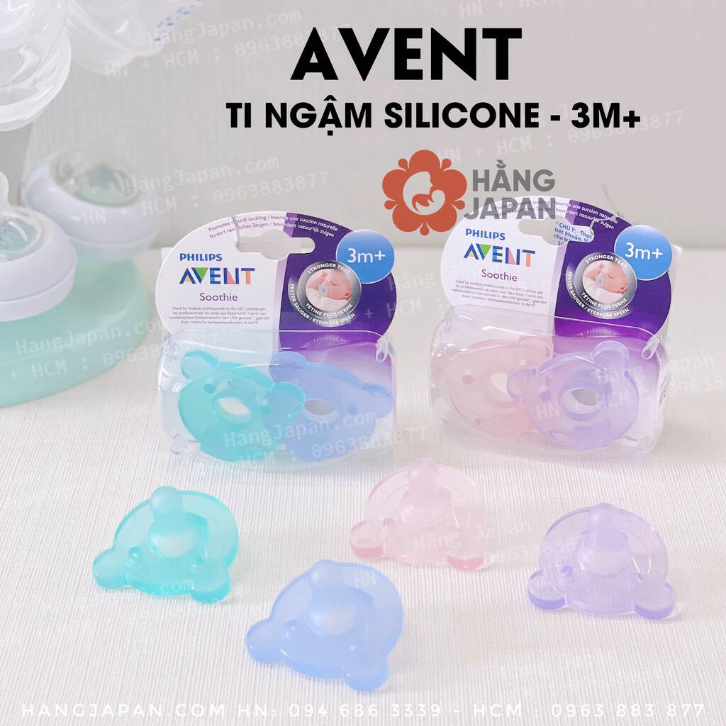 Sét 2 ty ngậm silicon Avent cho bé (3m+) 20 Sét 2 ty ngậm silicon Avent cho bé (3m+)