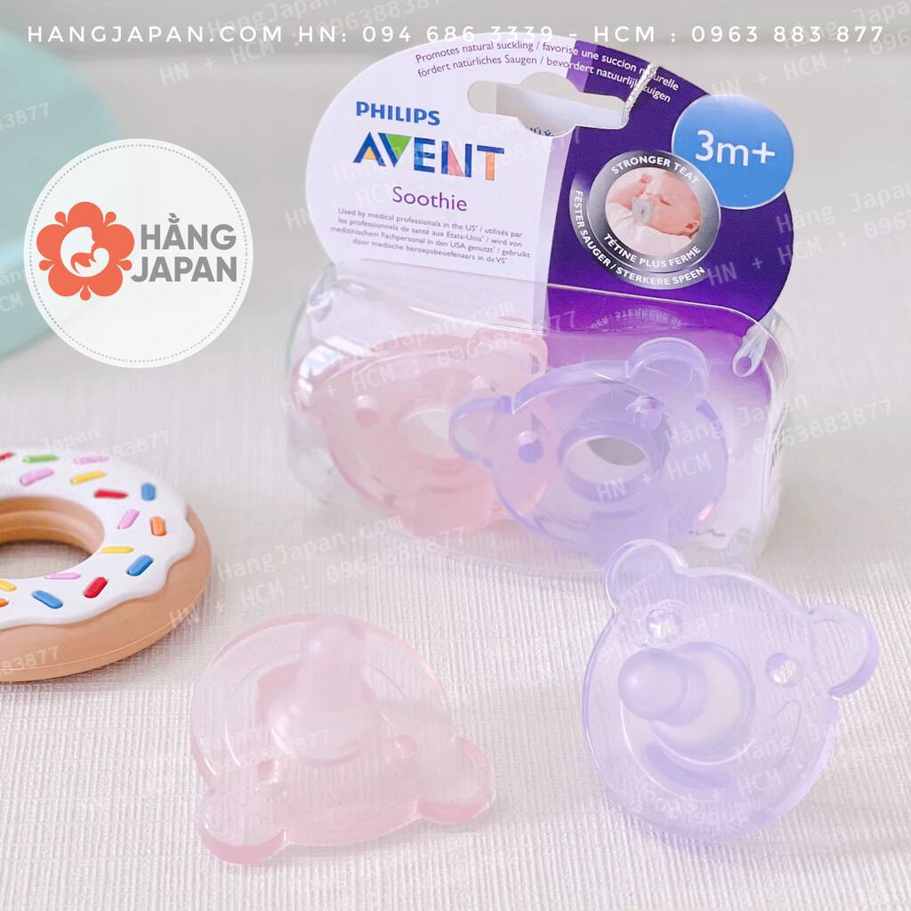 Sét 2 ty ngậm silicon Avent cho bé (3m+) 21 Sét 2 ty ngậm silicon Avent cho bé (3m+)
