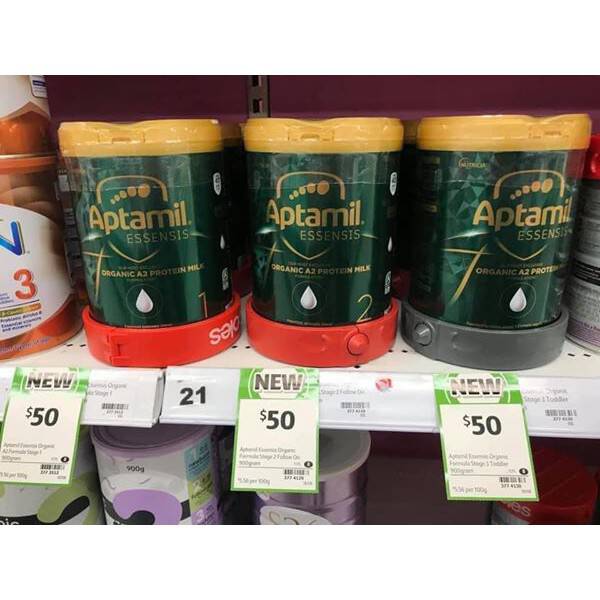 Sữa Aptamil Essensis Organic Úc đủ số 900g