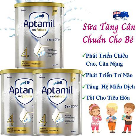 Sữa Aptamil Synbiotic Úc đủ số 900g