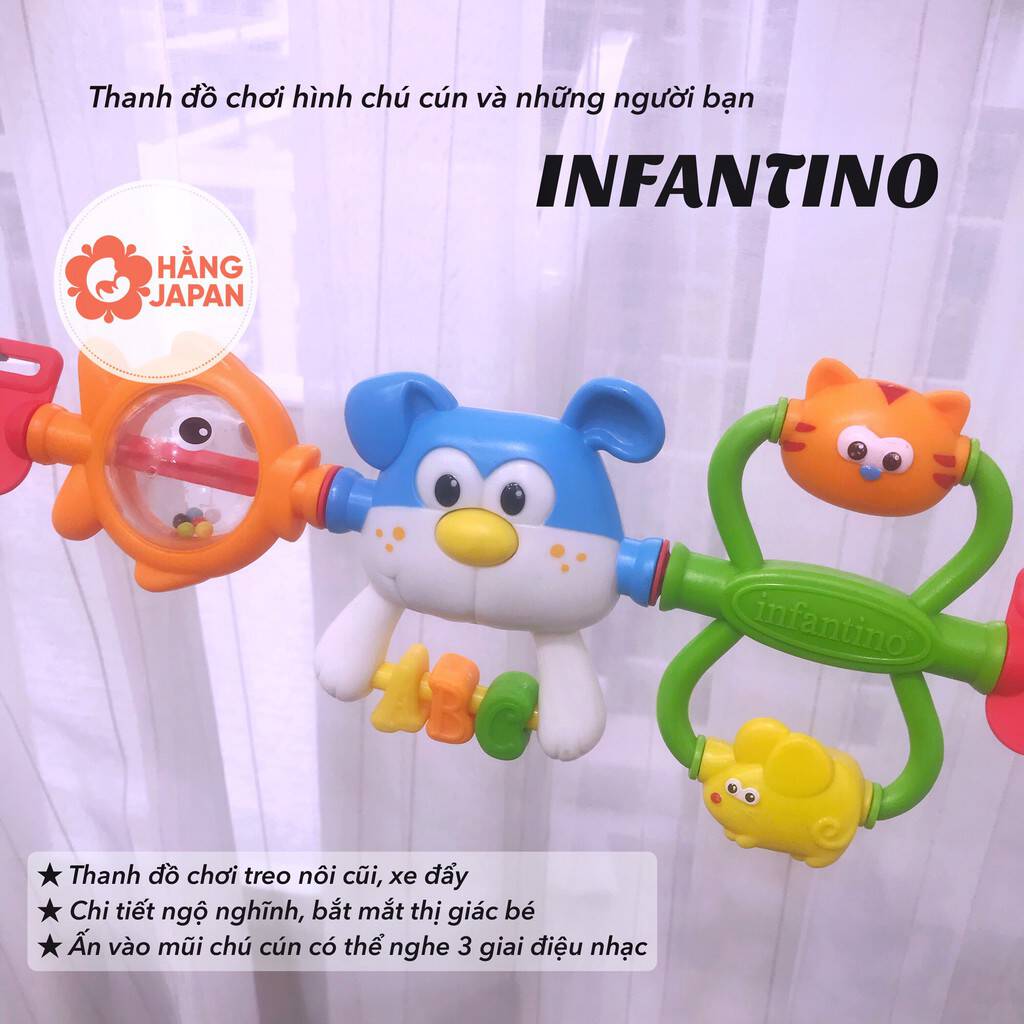 Thanh đồ chơi hình cún con và những người bạn Infantino