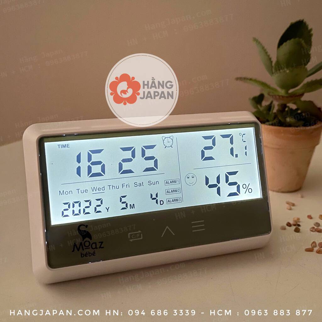 Thiết Bị đo độ ẩm Và Nhiệt độ Trong Nhà Moaz Bebe Mb027 8