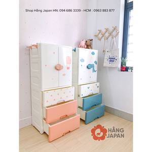 Tủ nhựa 4 tầng/ 5 tầng cao cấp Sasa cho bé