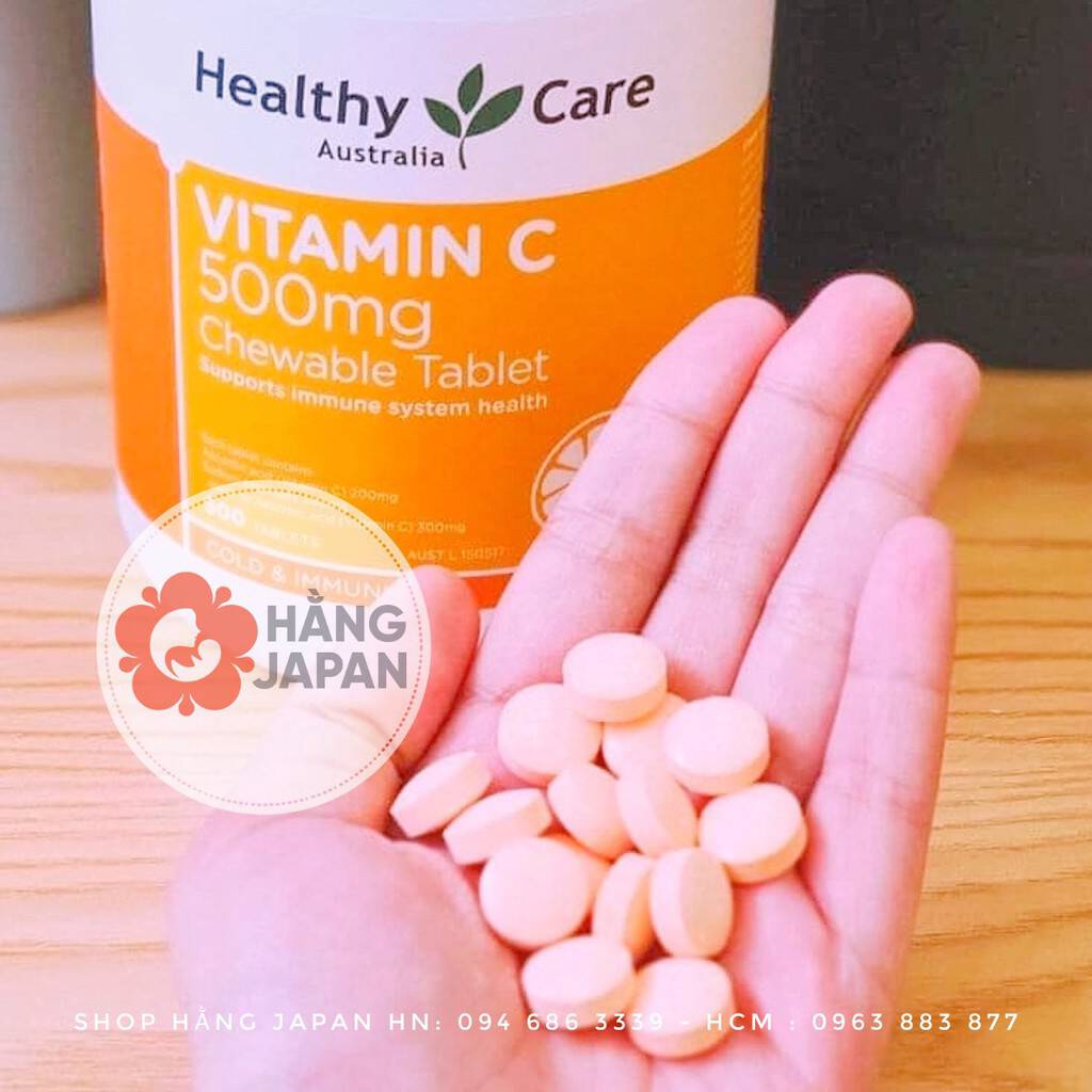 Viên Nhai Vitamin C 500mg (healthy Care)   Hàng Úc 2