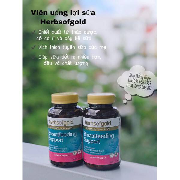 Viên uống lợi sữa Herbs Of Gold Breastfeeding Support