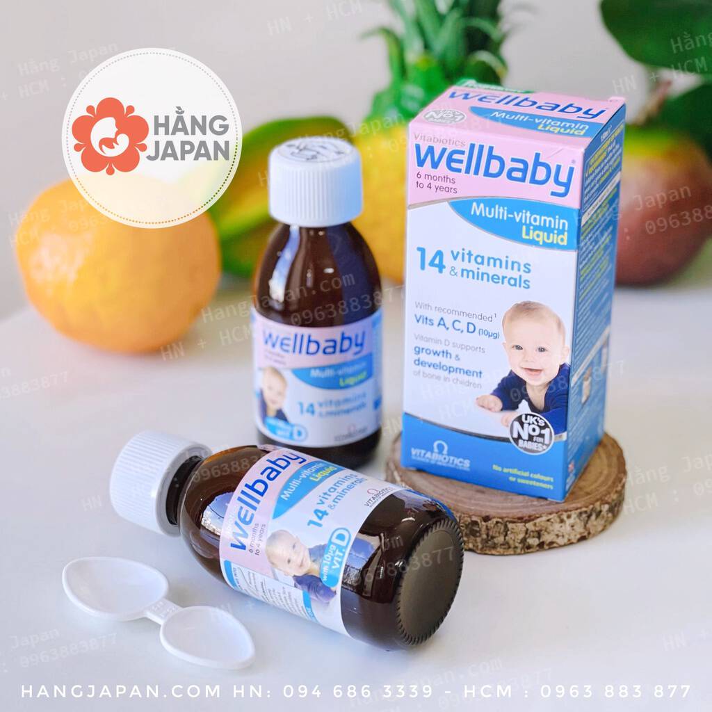 Vitamin Tổng Hợp Cho Bé Wellbaby Multi 14 Vitamin Từ 6 Tháng Tuổi Trở Lên Hàng Anh 6