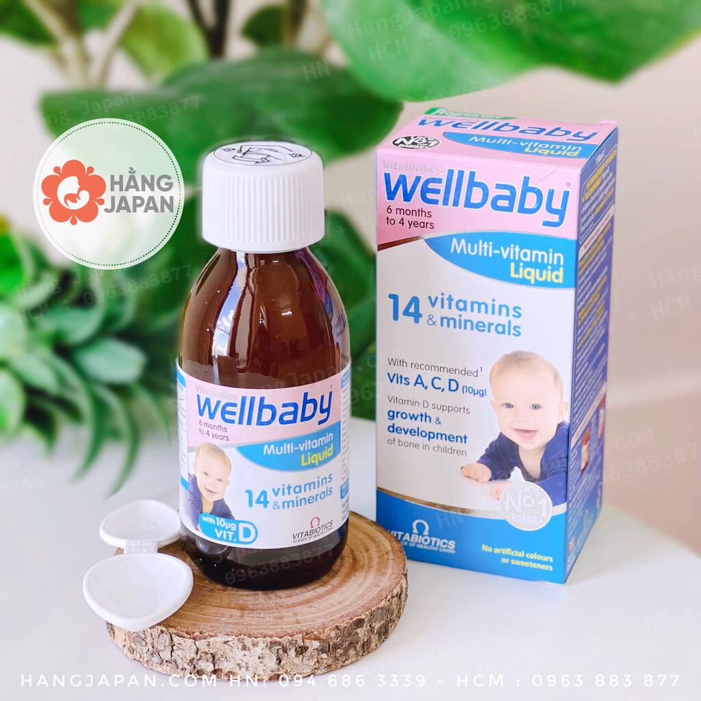 Vitamin Tổng Hợp Cho Bé Wellbaby Multi 14 Vitamin Từ 6 Tháng Tuổi Trở Lên Hàng Anh 7